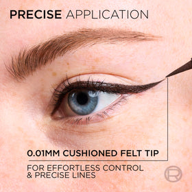 Close-up of L'Oreal Paris Liquid Eyeliner felt tip