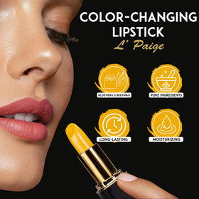 Close-up of L'Paige lipstick texture on lips
