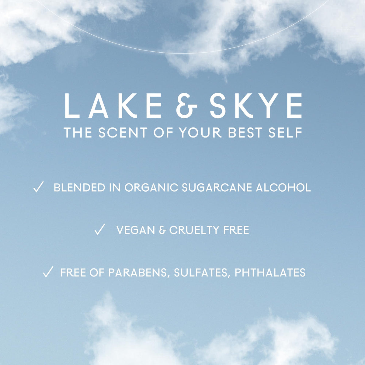Close-up of Lake & Skye 11 11 Azure Eau de Parfum bottle