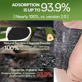Close-up of LANBENA Bamboo Charcoal Nose Pore Strips texture
