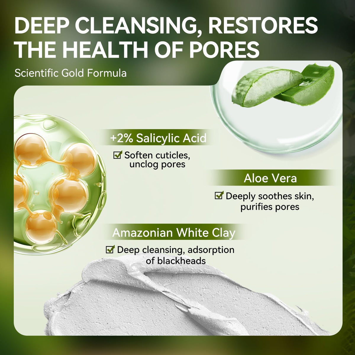 Close-up of LANBENA Blackhead Remover Mask texture