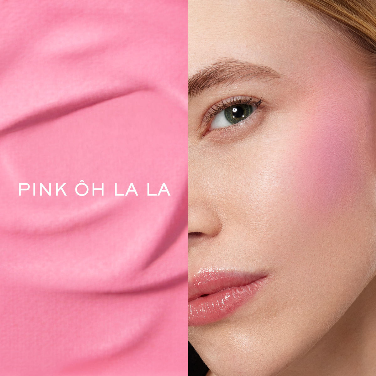 Close-up of Lancôme Blush Subtil 500 Pink Ôh La La powder texture