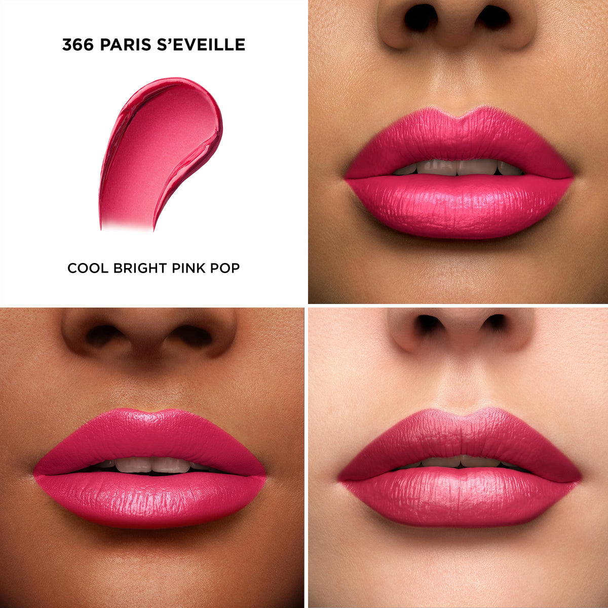 Close-up of Lancôme L'Absolu Rouge Lipstick 366 Paris S'Eveille showing creamy texture