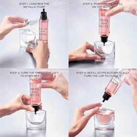 Close-up of Lancôme La Vie Est Belle Eau de Parfum bottle neck