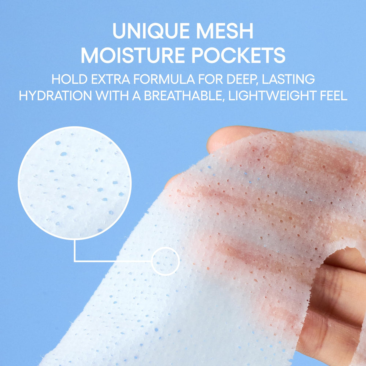 Close-up of LANEIGE Cream Skin Milky Hydration Sheet Mask texture