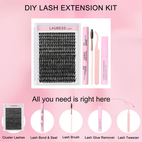 Close-up of lash bond and seal from LAUBESS LASH kit