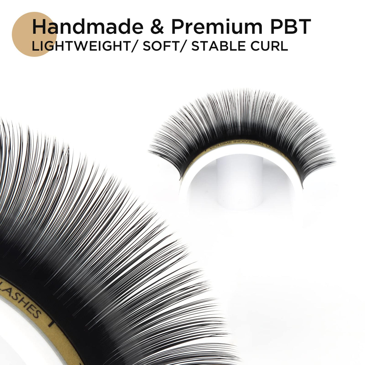 Close-up of LASHVIEW 0.07mm C Curl lash extensions