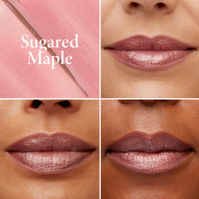 Close-up of LAURA GELLER Sugared Maple Lipstick texture