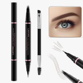 Close-up of LAVONE 2-in-1 Eyebrow Pen in Ash Blonde