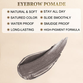 Close-up of LAVONE Eyebrow Pomade in light brown
