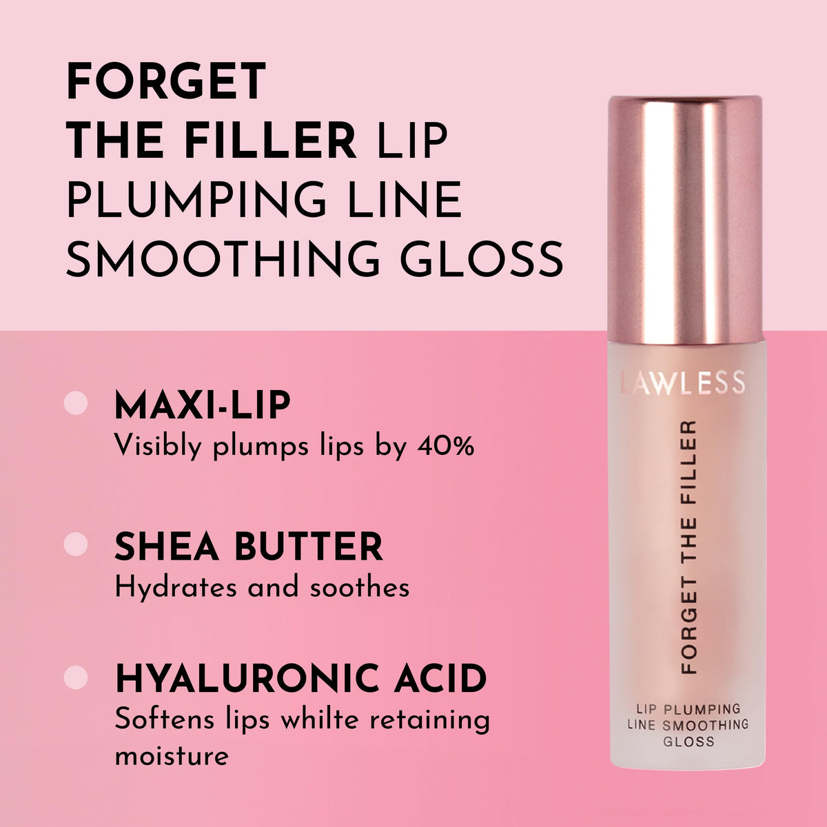 Close-up of Lawless Forget the Filler Lip Plumping Gloss applicator