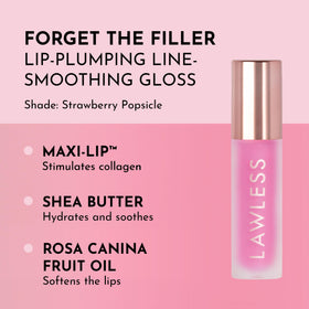 Close-up of Lawless lip gloss applicator