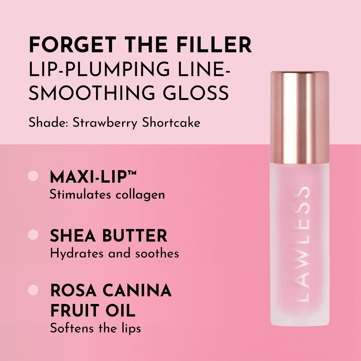 Close-up of Lawless Lip Plumping Gloss applicator