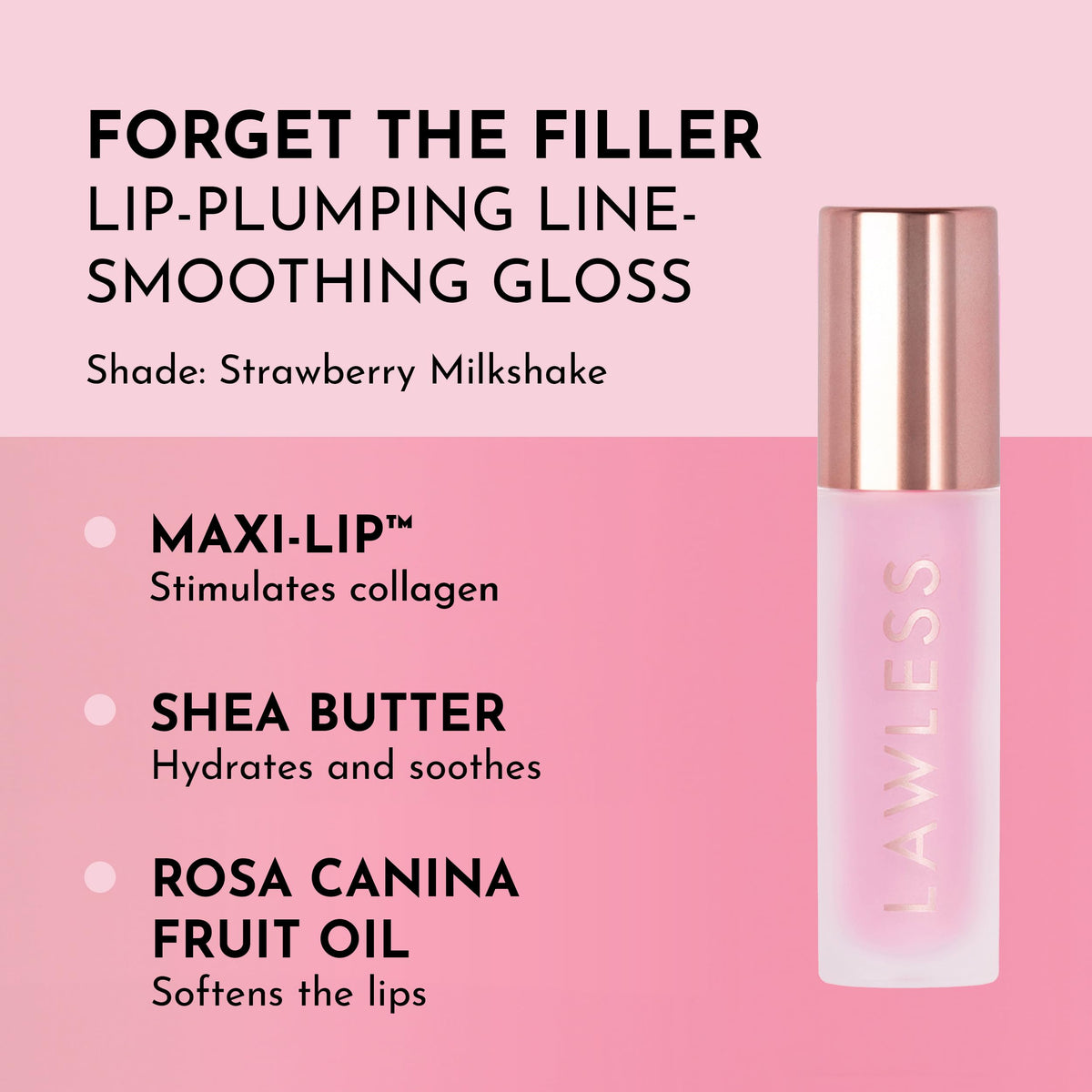 Close-up of Lawless Lip Plumping Gloss applicator