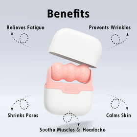 Close-up of Leeshine ice roller showing its design