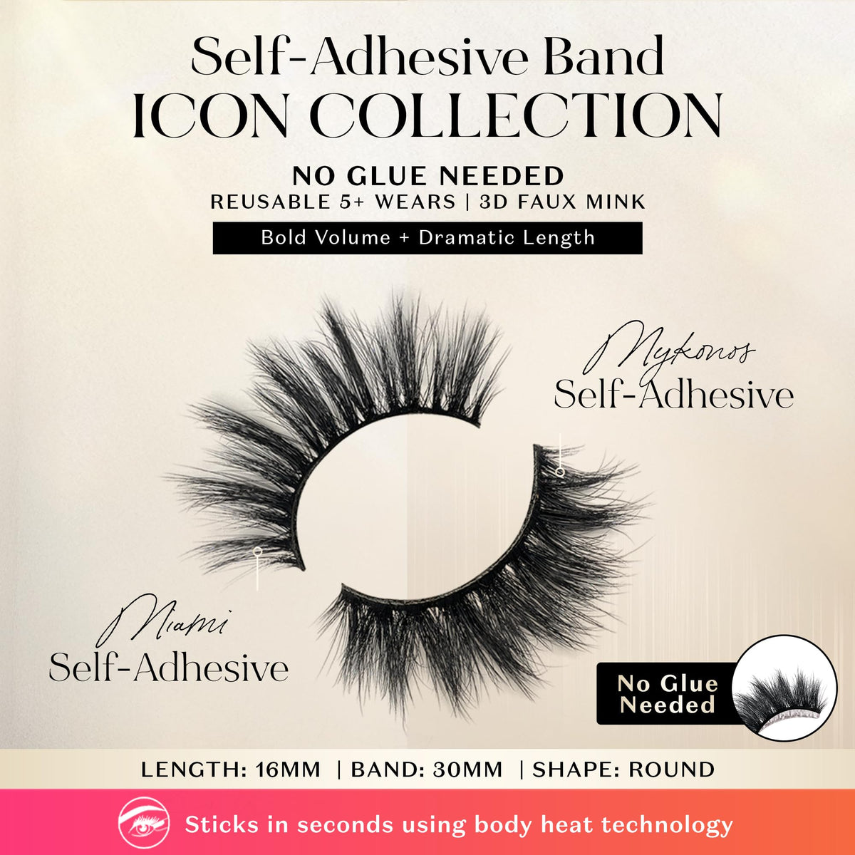 Close-up of Lilly Lashes Self Adhesive Band