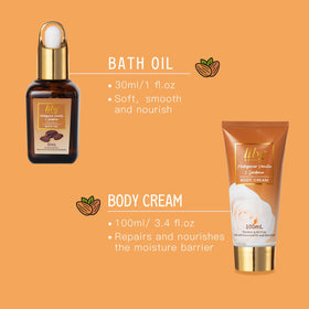 Close-up of LILY ROY Vanilla Bath Bombs
