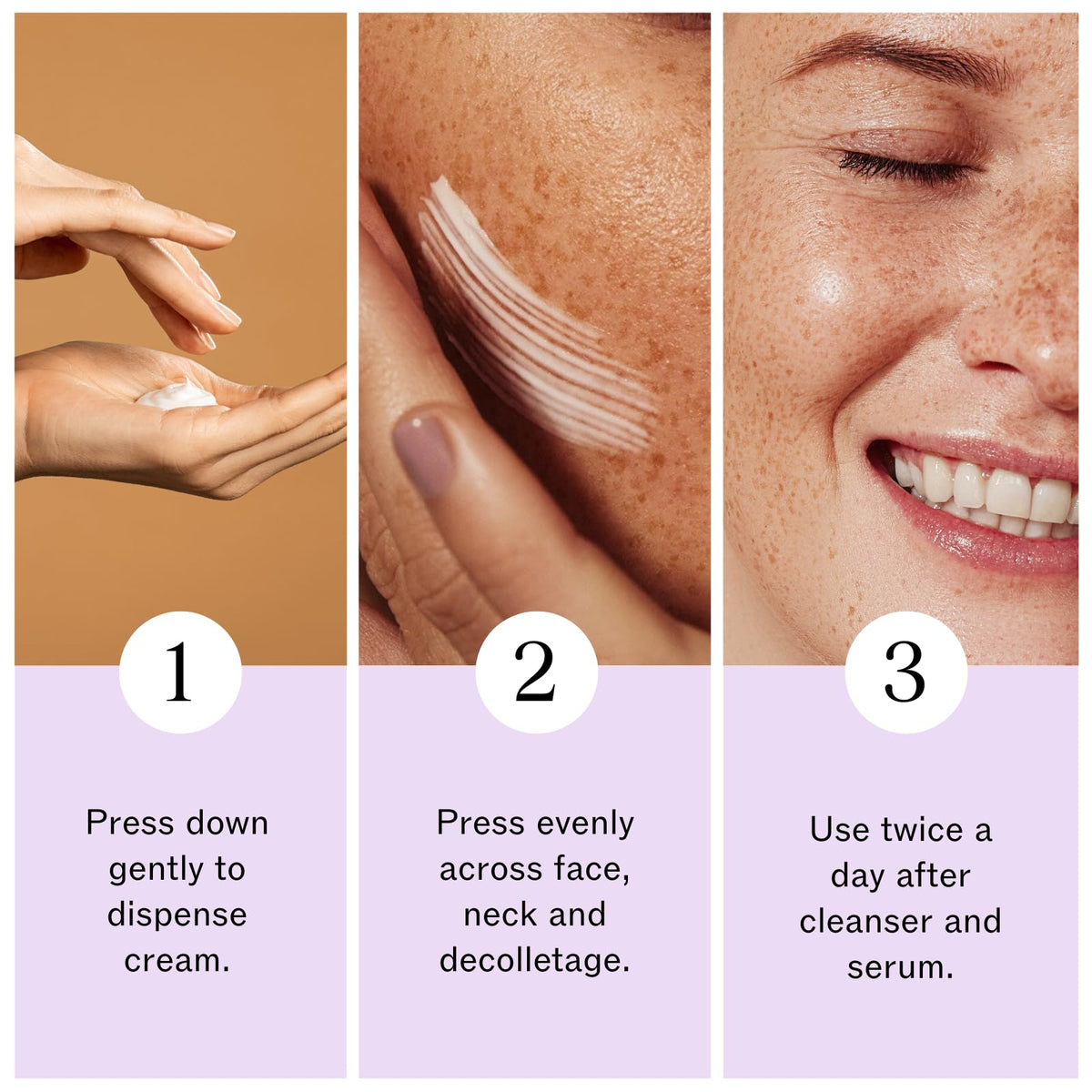 Close-up of LilyAna Naturals Retinol Cream texture on finger