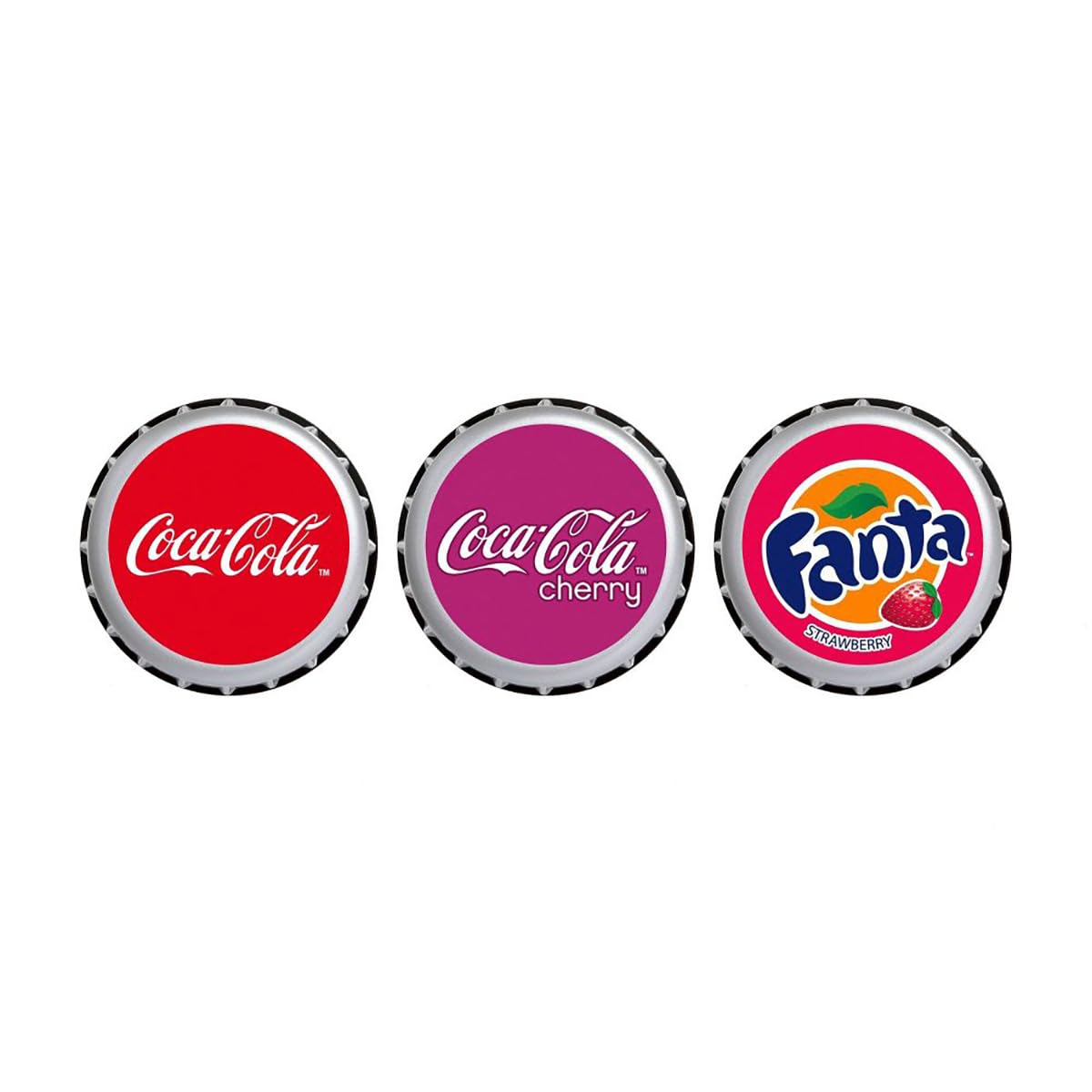Close-up of Lip Smacker Coca-Cola lip balm flavours