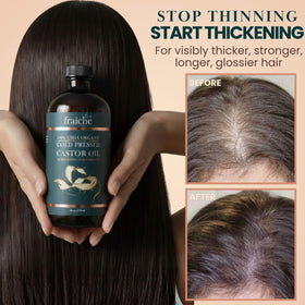Close-up of Live Fraiche Castor Oil texture