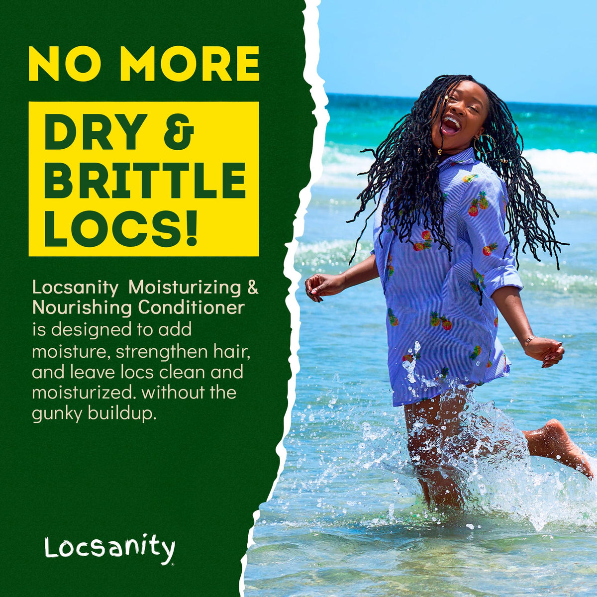Close-up of Locsanity 2-in-1 Shampoo and Conditioner texture