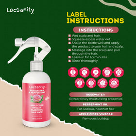 Close-up of Locsanity hair rinse texture