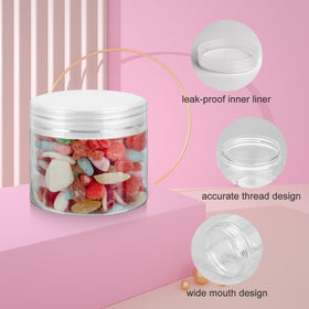 Close-up of Loretoy plastic jar lid with foam pad