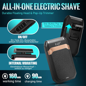 Close-up of LQT Hair Clippers sharp stainless steel blades