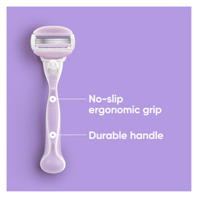 Close-up of lubrication strip on Gillette Venus ComfortGlide Razor