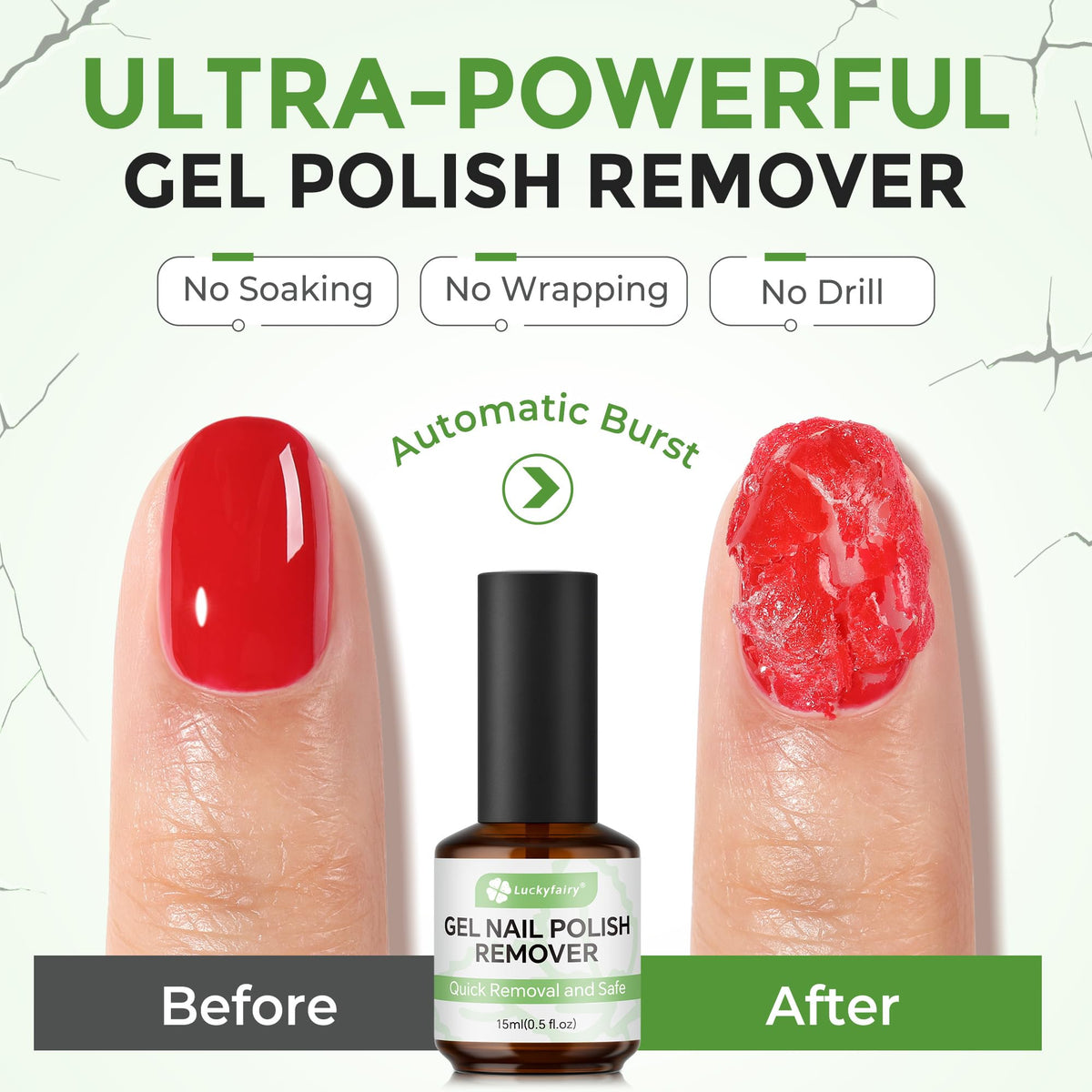 Close-up of Luckyfairy triangular pusher from the Gel Nail Polish Remover Kit