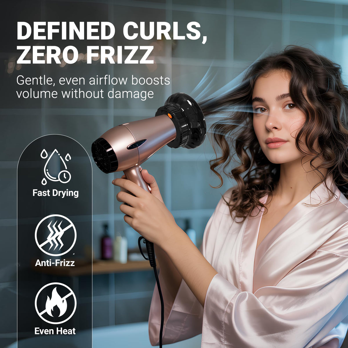 Close-up of Ludvento Universal Hair Diffuser surface texture