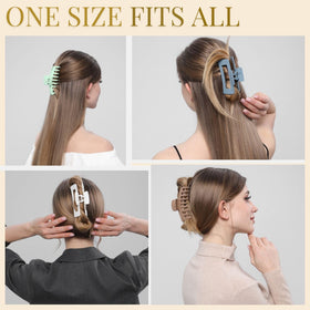 Close-up of LuSeren Hair Clip's teeth for secure grip