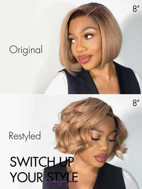 Close-up of LUVME HAIR 12 Inch HD Lace Closure