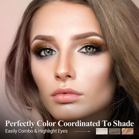 Close-up of LUXAZA PRO eyeshadow stick with built-in brush