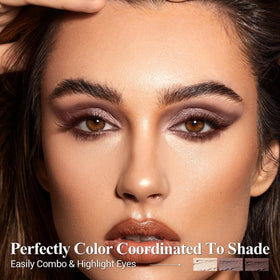 Close-up of LUXAZA PRO eyeshadow stick with built-in brush