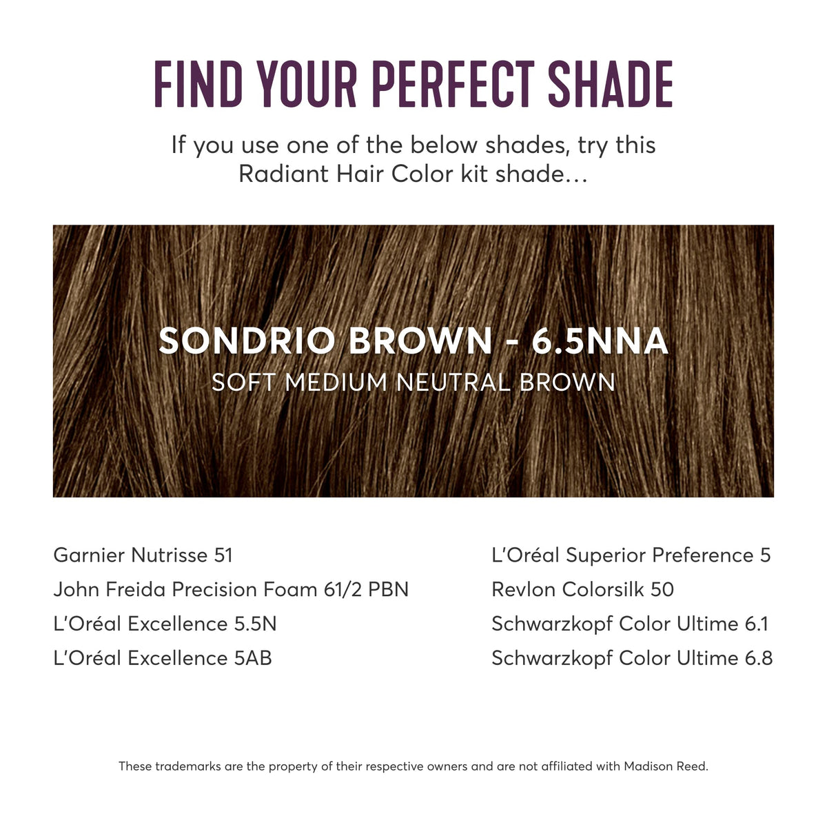 Close-up of Madison Reed hair color application process
