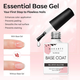 Close-up of Makartt glossy top coat bottle