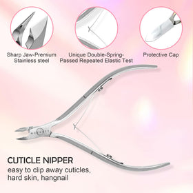Close-up of Makartt stainless steel cuticle nipper