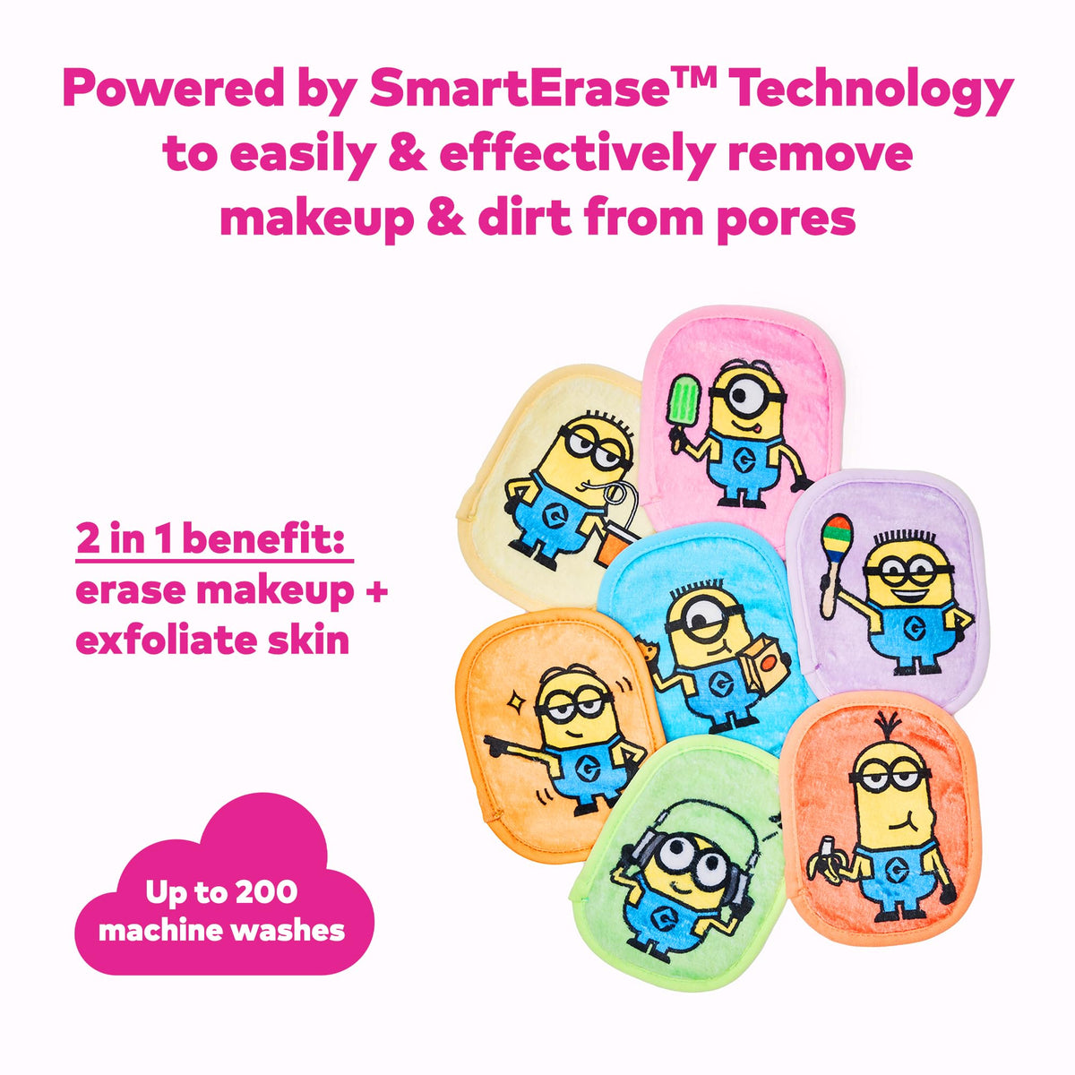 Close-up of MakeUp Eraser cloth in use