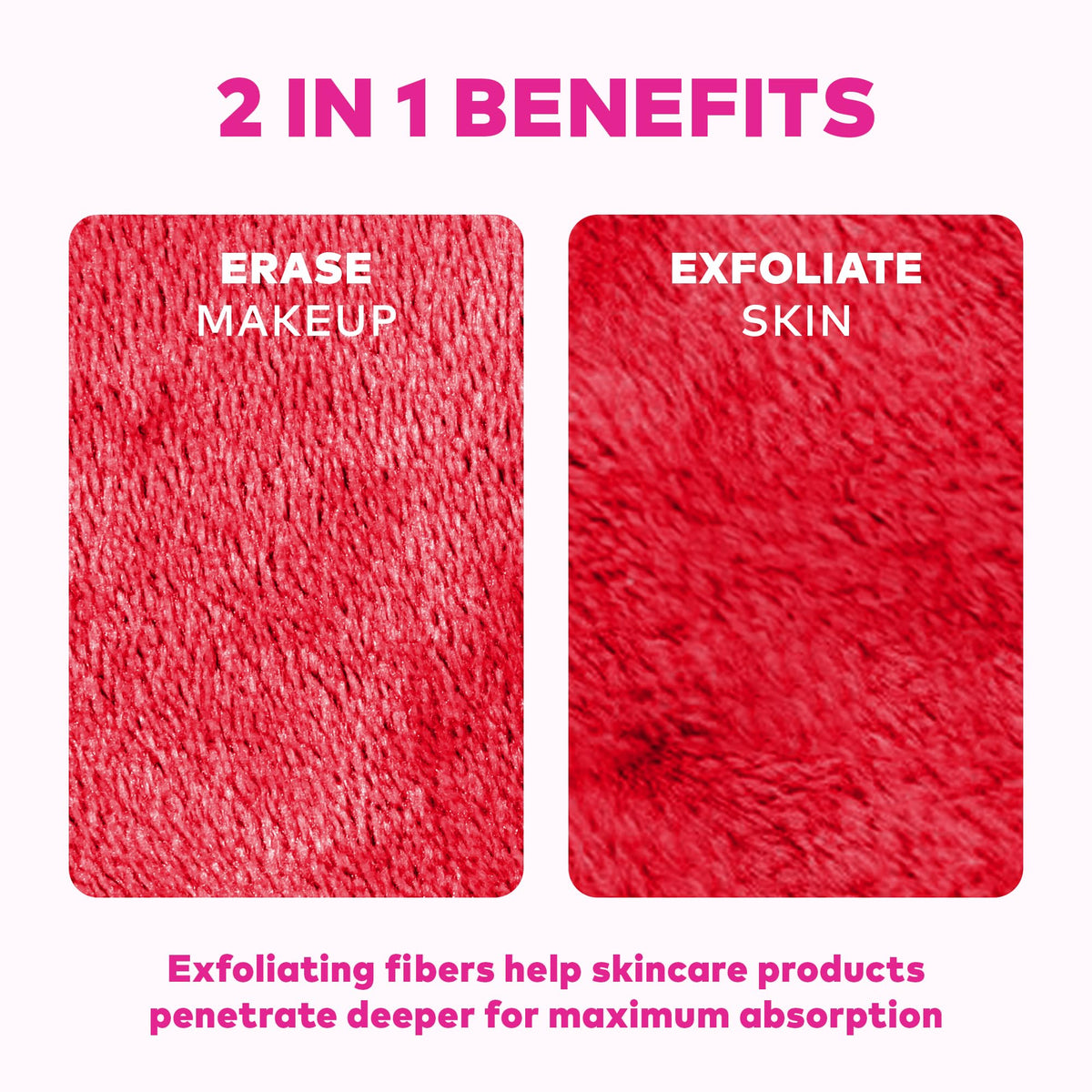 Close-up of MakeUp Eraser PRO fabric texture
