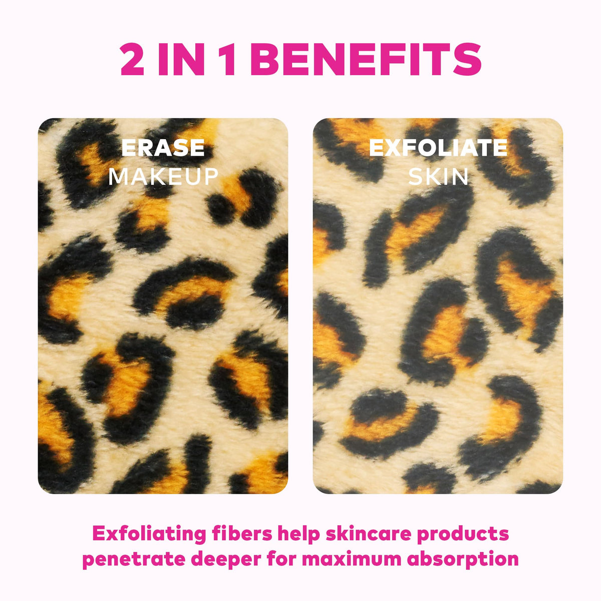 Close-up of MakeUp Eraser PRO Leopard texture