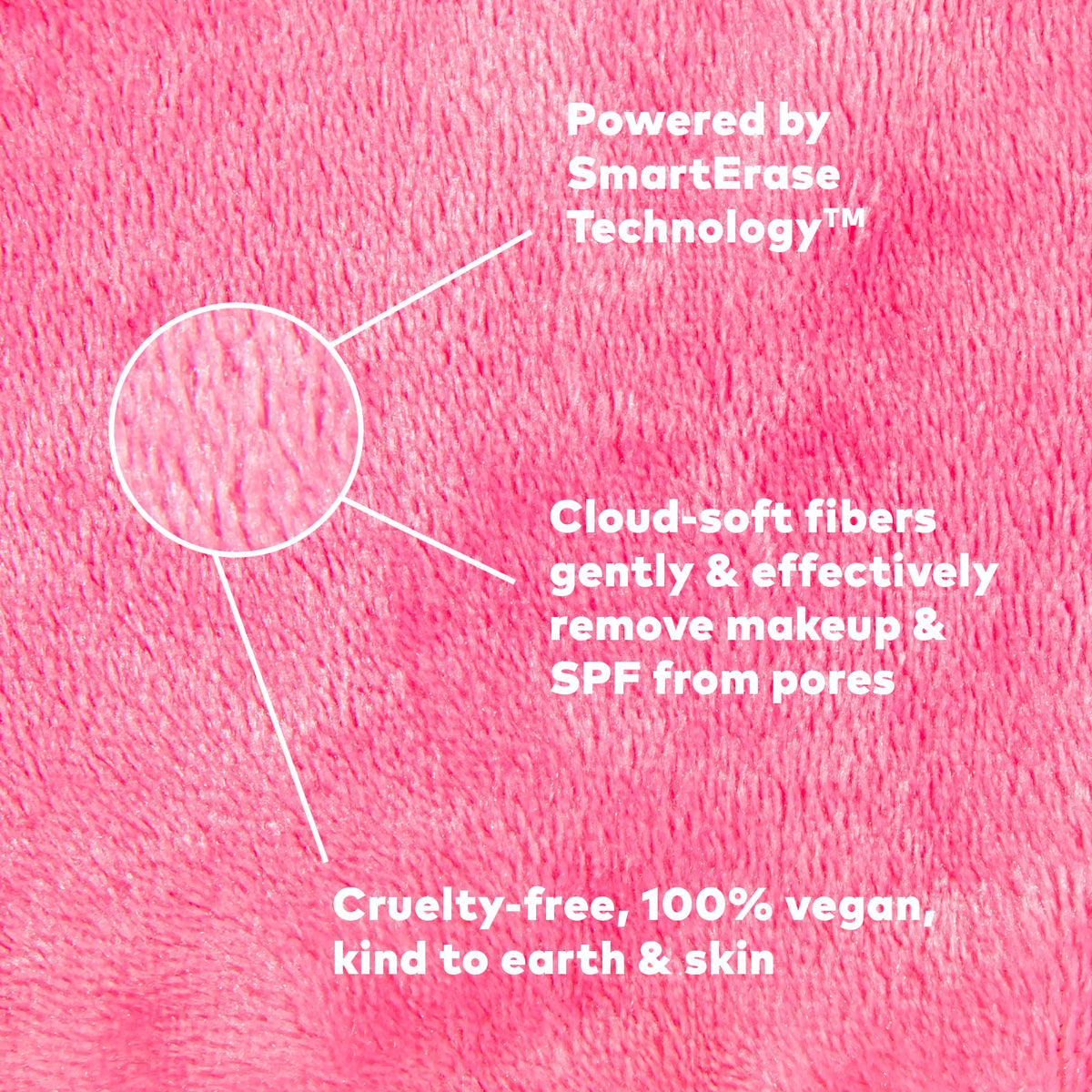 Close-up of MakeUp Eraser PRO texture