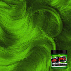 Close-up of MANIC PANIC Electric Lizard Hair Dye texture