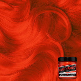 Close-up of MANIC PANIC Semi Permanent Orange Hair Dye texture