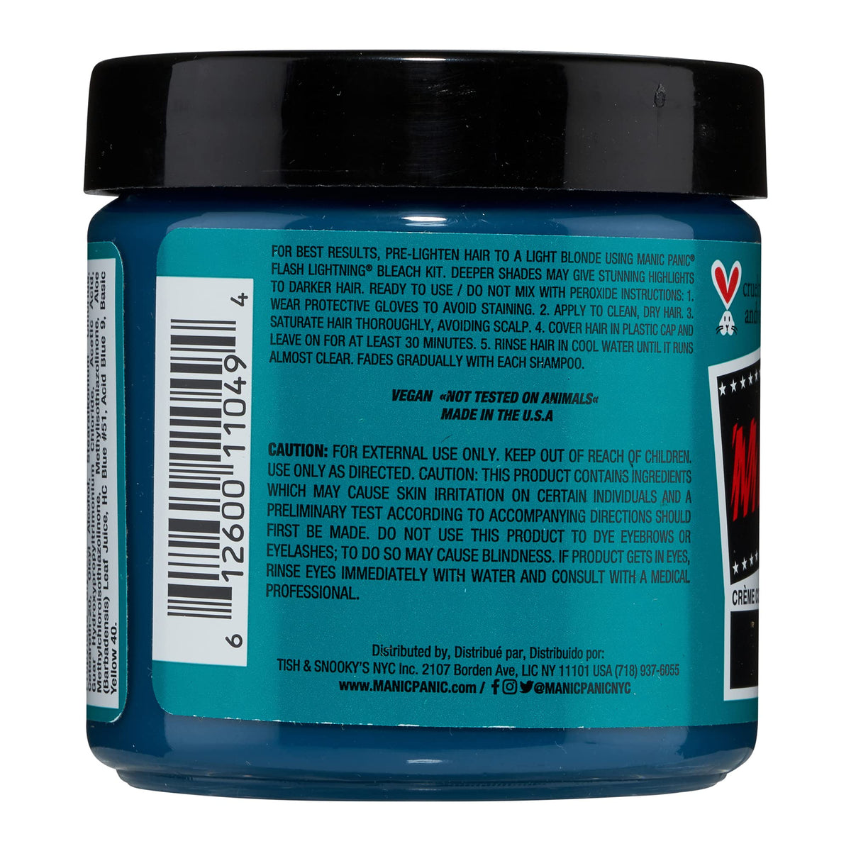 Close-up of MANIC PANIC Siren's Song hair dye texture