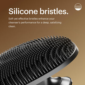 Close-up of MANSCAPED The Face Buffer silicone bristles
