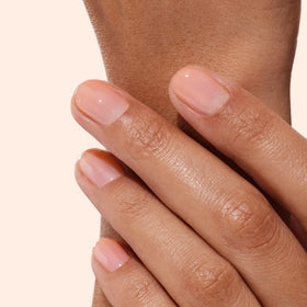 Close-up of Manucurist Active Glow Raspberry Nail Concealer brush