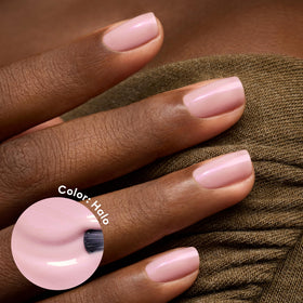 Close-up of Manucurist Green Halo Nail Polish brush