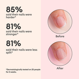 Close-up of Manucurist Keratine support Nail Strengthener texture