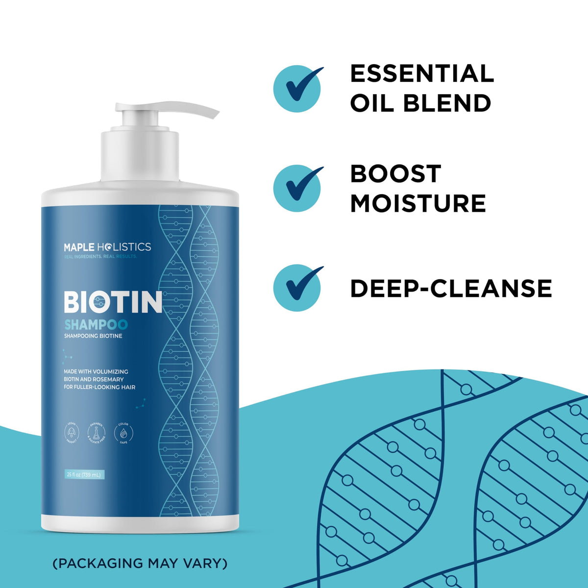 Close-up of Maple Holistics Rosemary and Biotin Shampoo texture